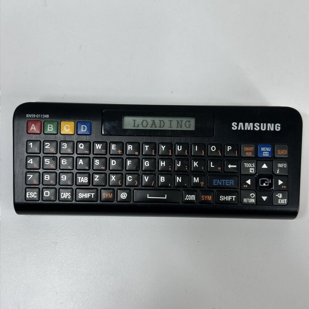 Samsung FLIP 2 in 1 Qwerty Smart TV Keyboard Remote Model RMC-QTD1 Untested